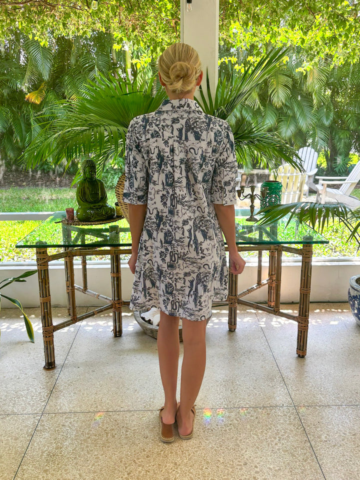 Charlotte Dress Bayou Midnight Charcoal