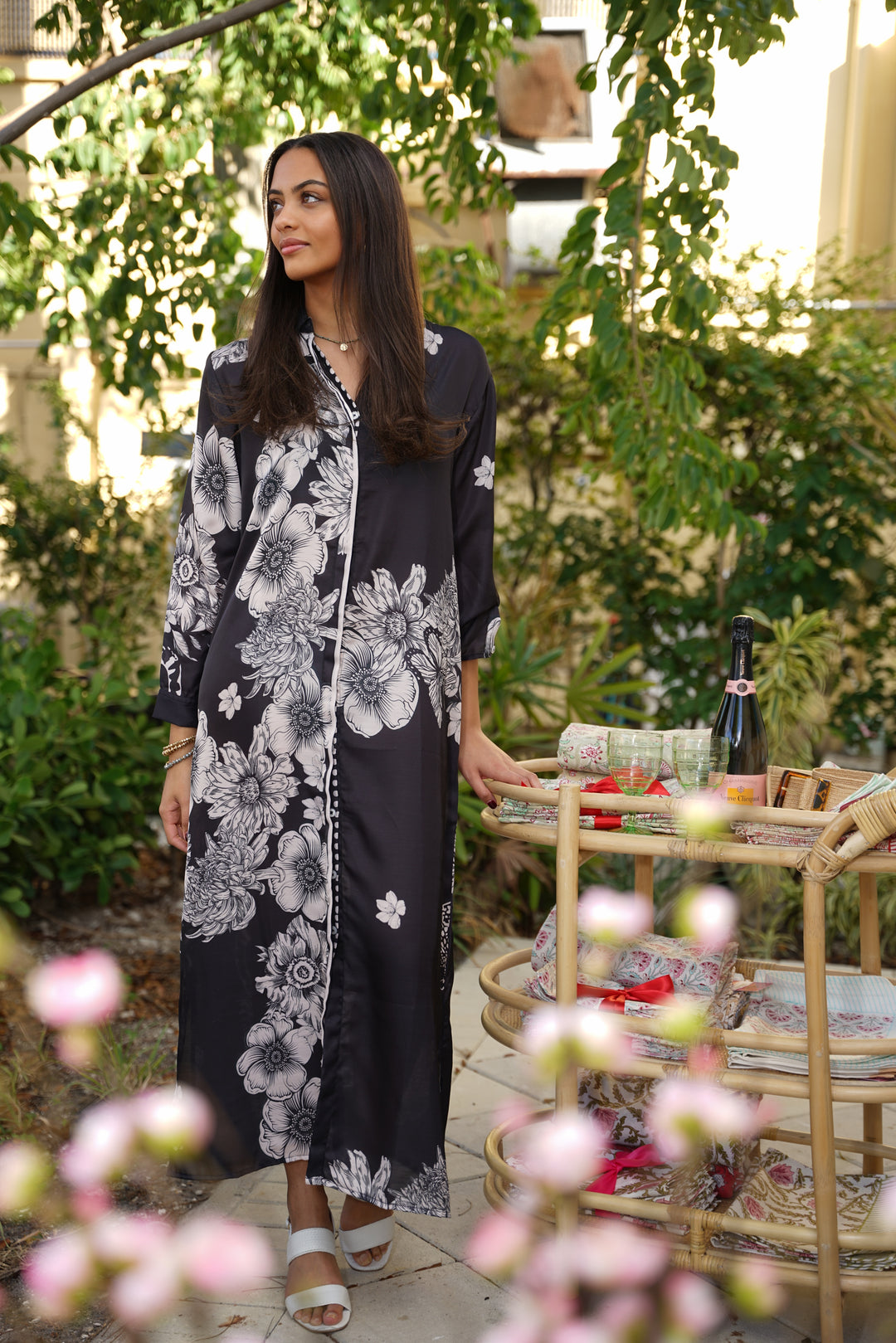 French Dress Black Tiger