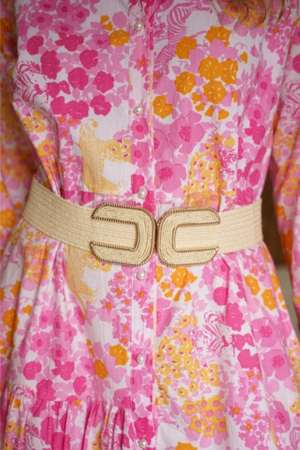 Women's Braided Thick Belt Sand