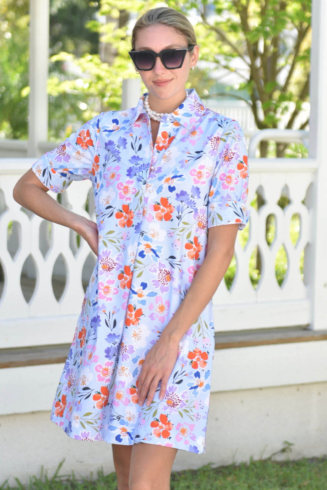 Charlize Dress English Flowers
