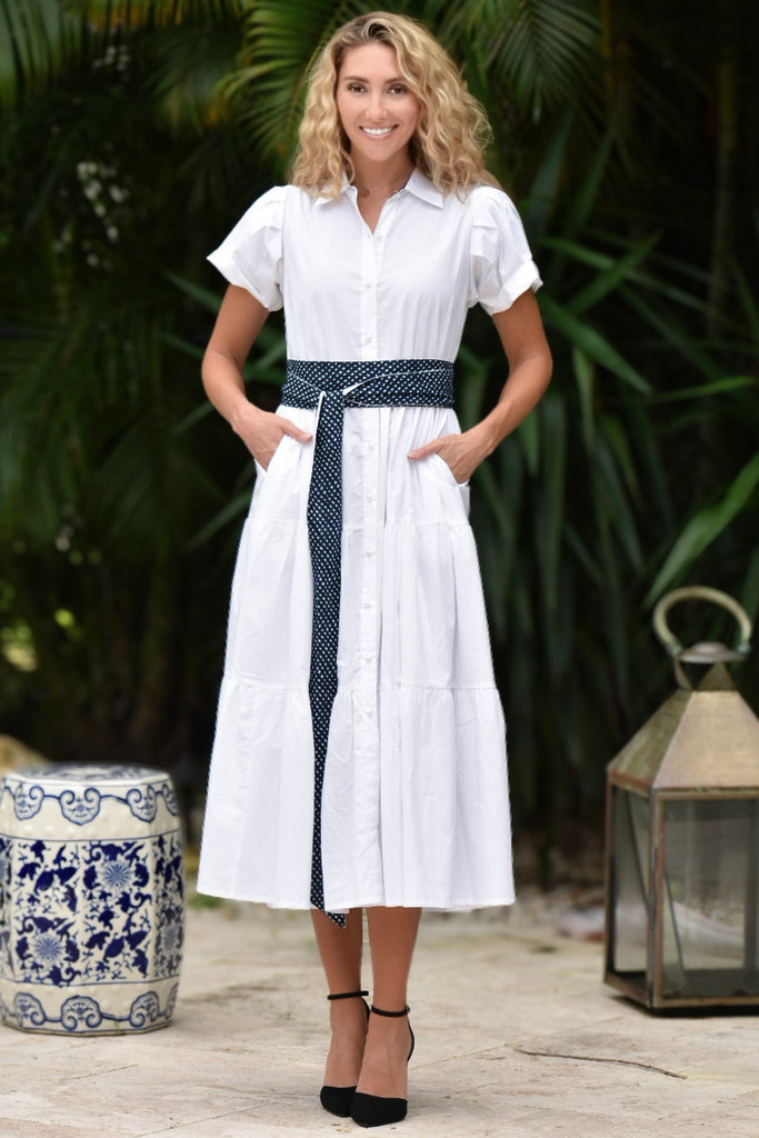 Kristina Dress Celestial White – Just Darviny