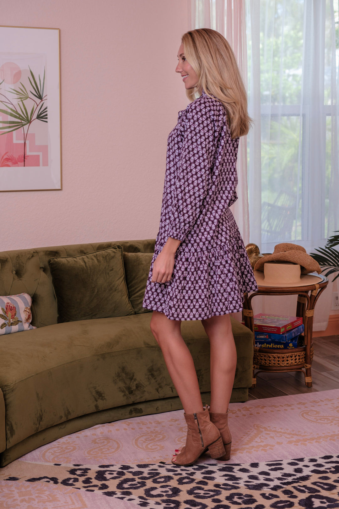 Megan Dress Deep Plum