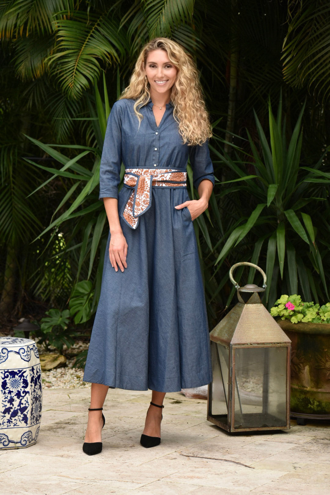 Desert Dress Denim Denim / XS
