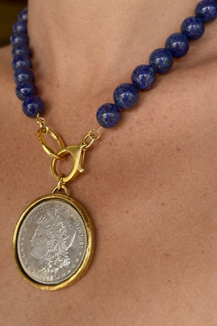 Azure Coin Necklace