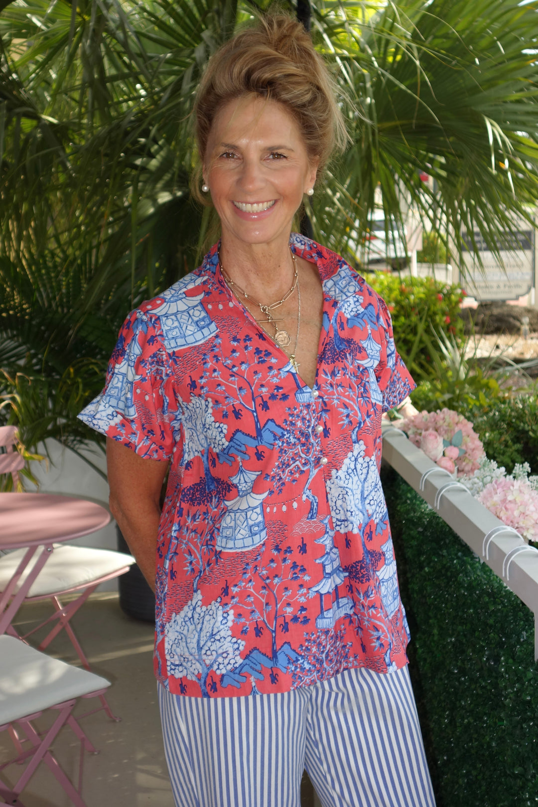 Kristina Top Shanghai Red