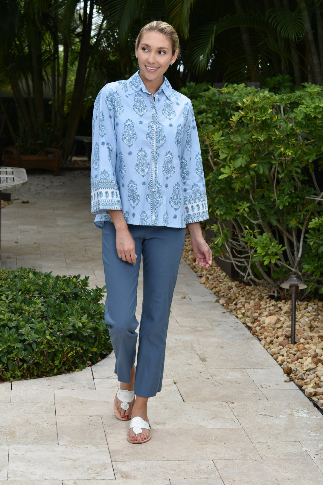 Boho Shirt Bubble Yum Blue
