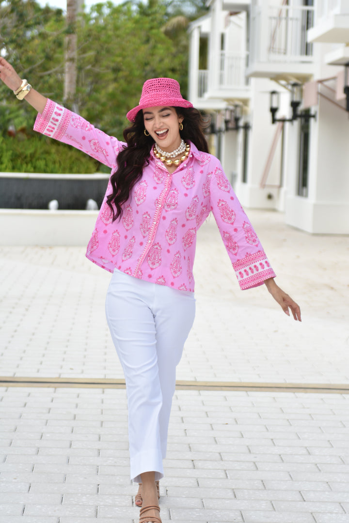 Boho Shirt Bubble Yum Pink