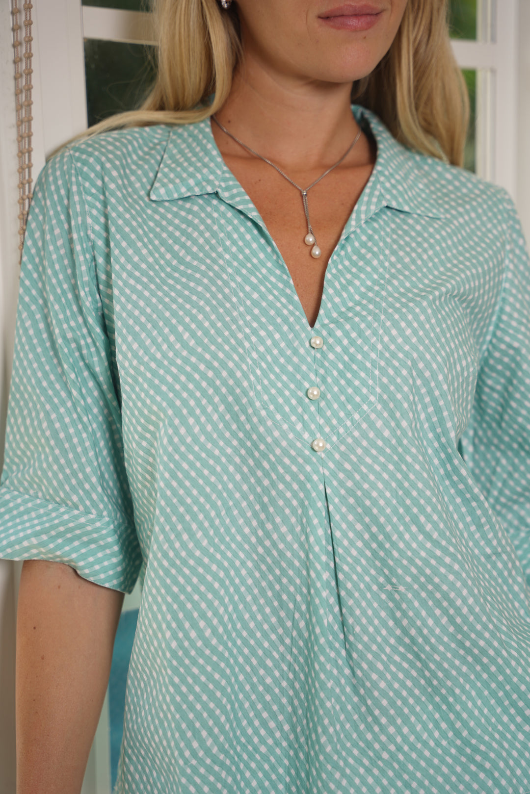 Charlize Shirt Hopscotch Sage