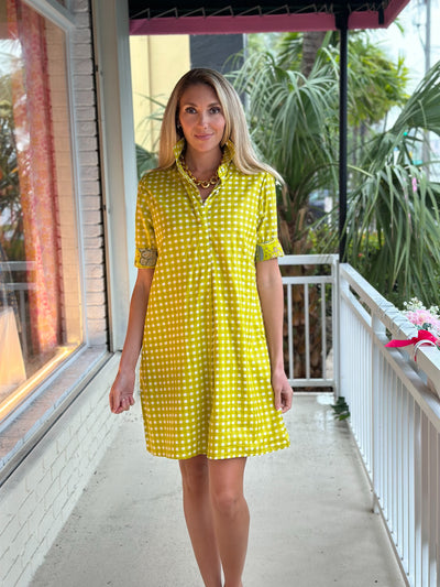 Charlotte Dress Citron Check