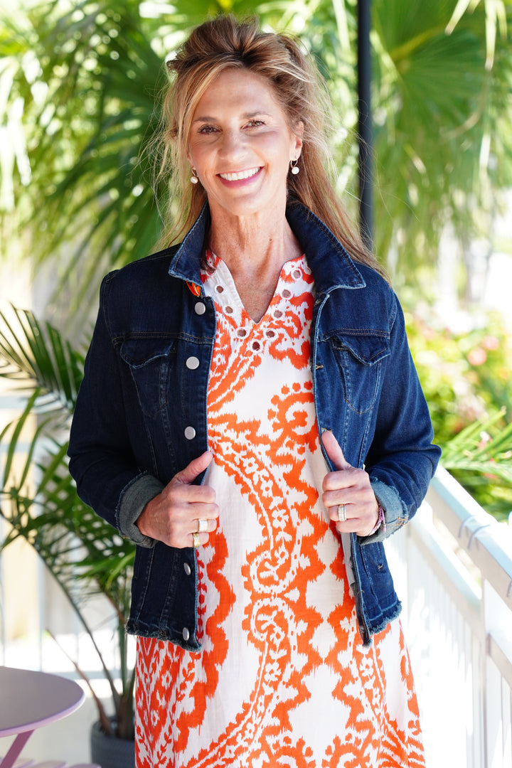 Goa Dress Fire Ikat