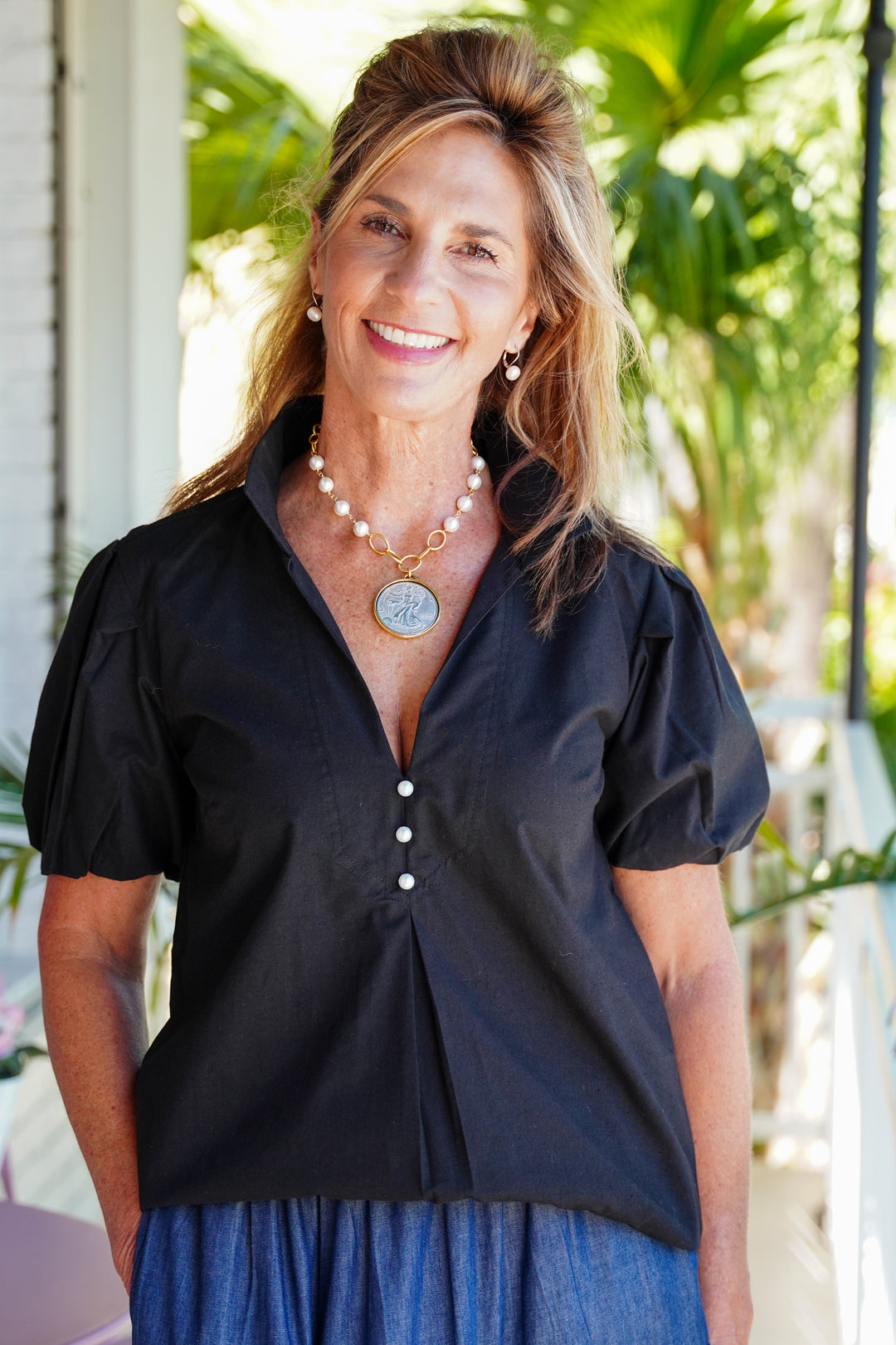 Virginia Top Black