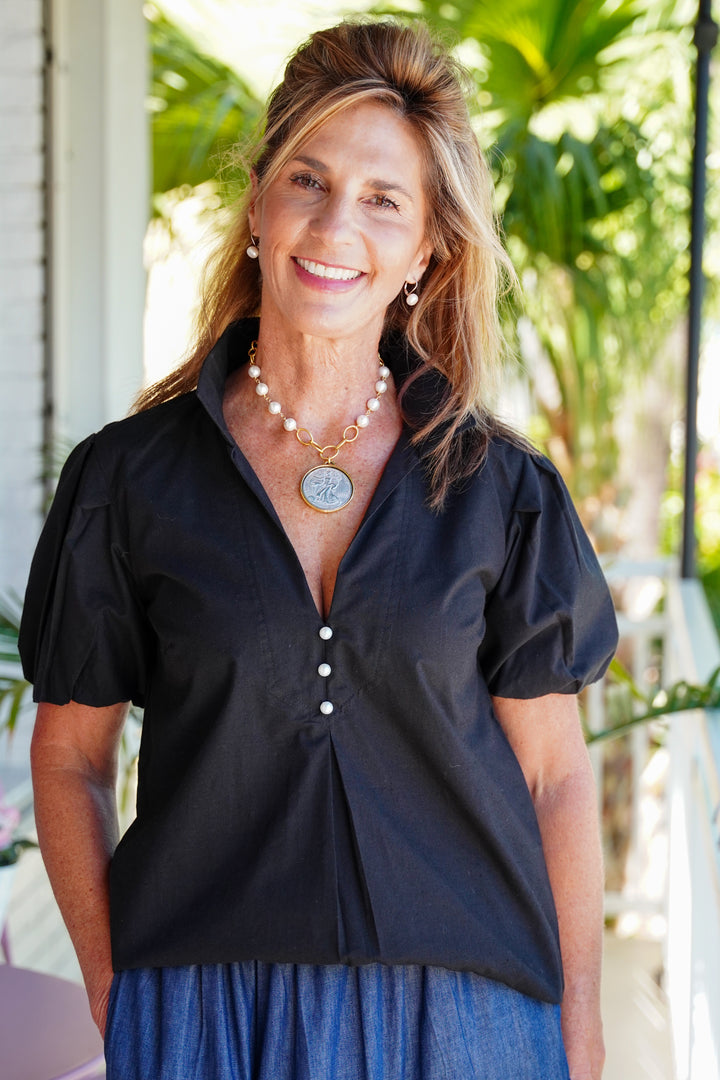 Virginia Top Black