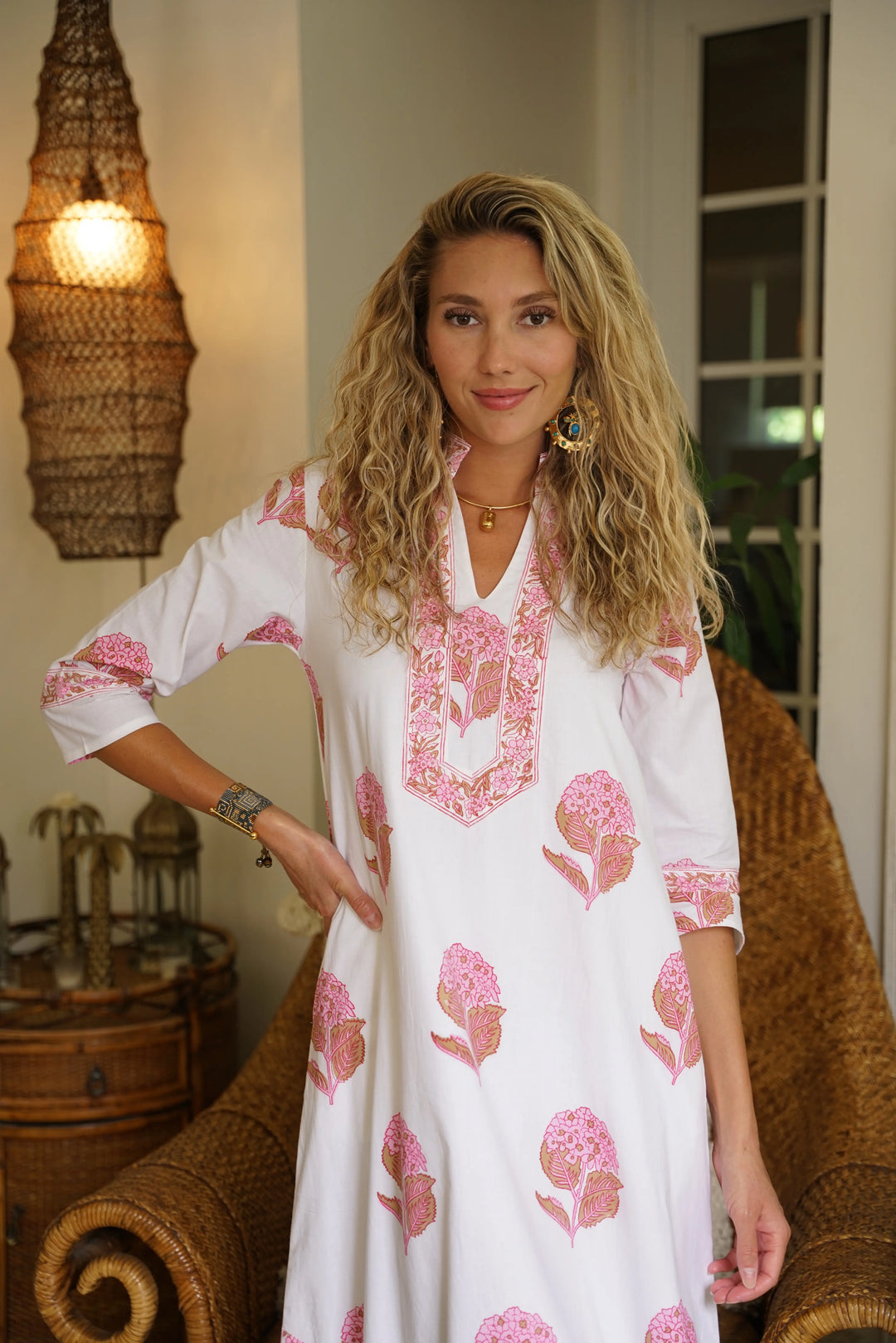 Darviny Kaftan Hydrangea Pink