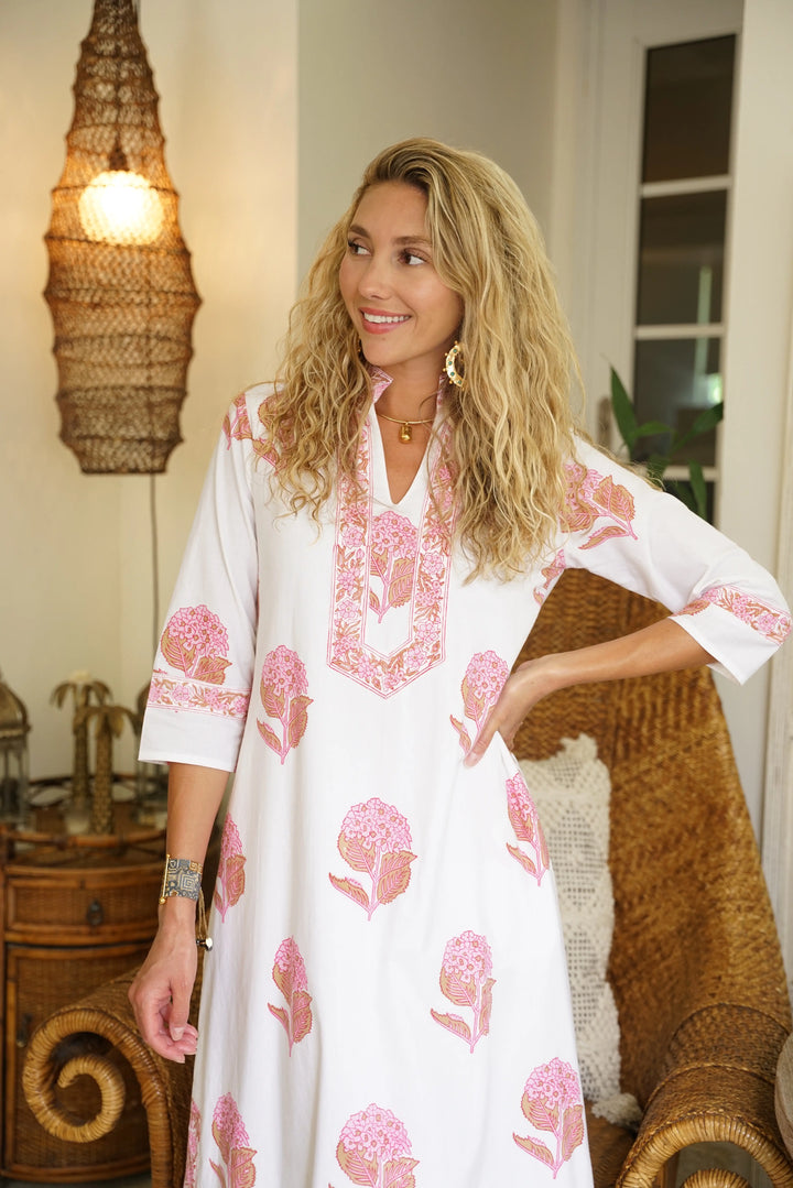 Darviny Kaftan Hydrangea Pink