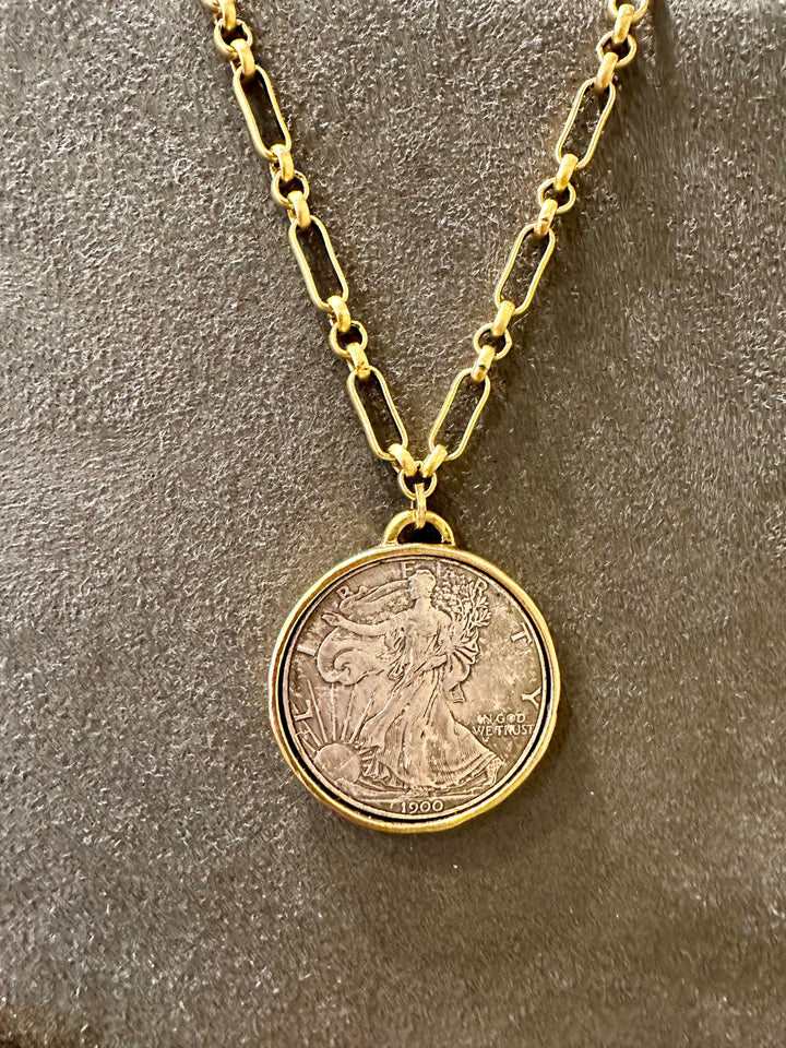 Turn of The Century Coin Necklace