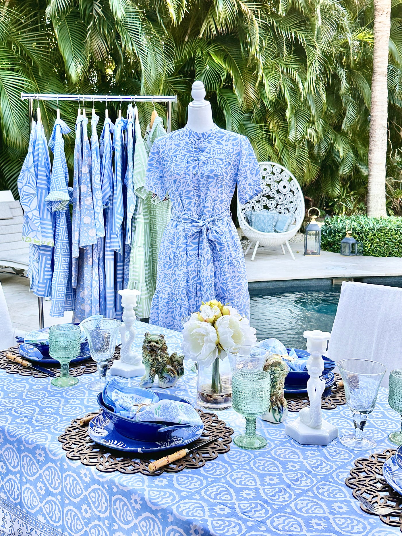 Mermaid Blue Tablecloth
