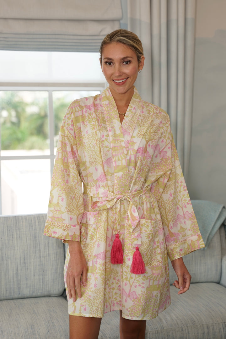 Short Kimono Shanghai Pink