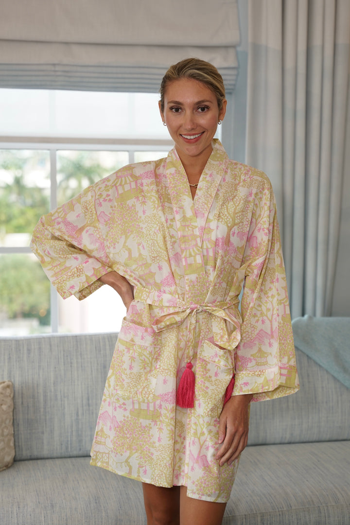 Short Kimono Shanghai Pink