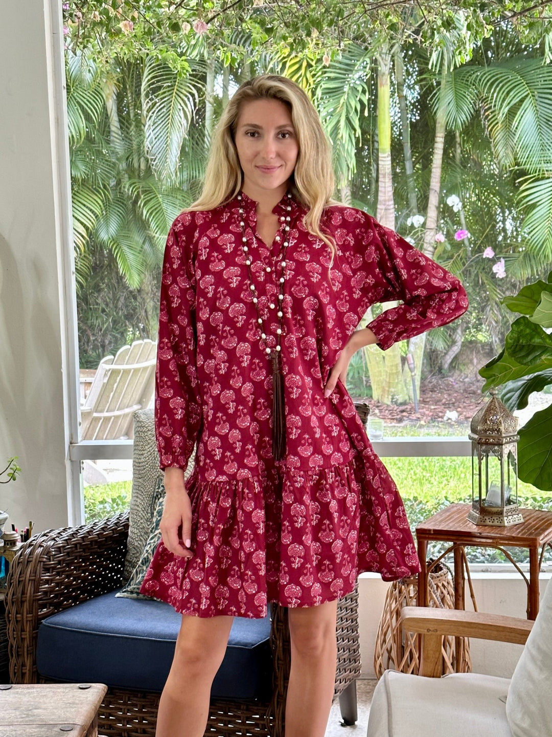 Megan Dress Cranberry