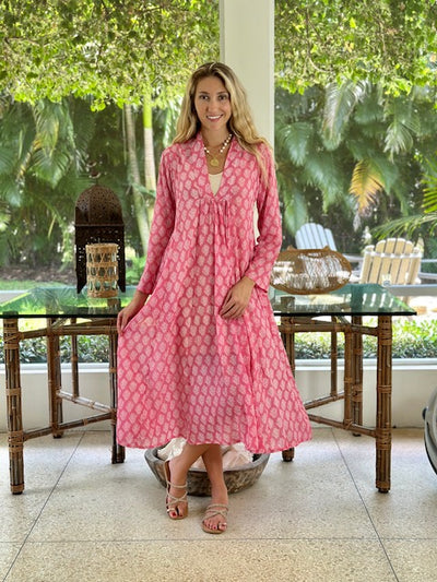 Karolina Dress Bahama Pink