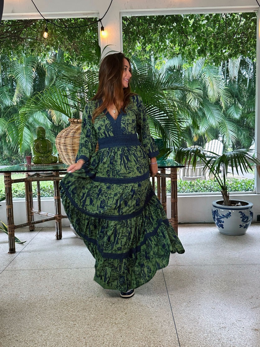 green crocodile dress Croc Metallic Green Cacoon Leather Dress