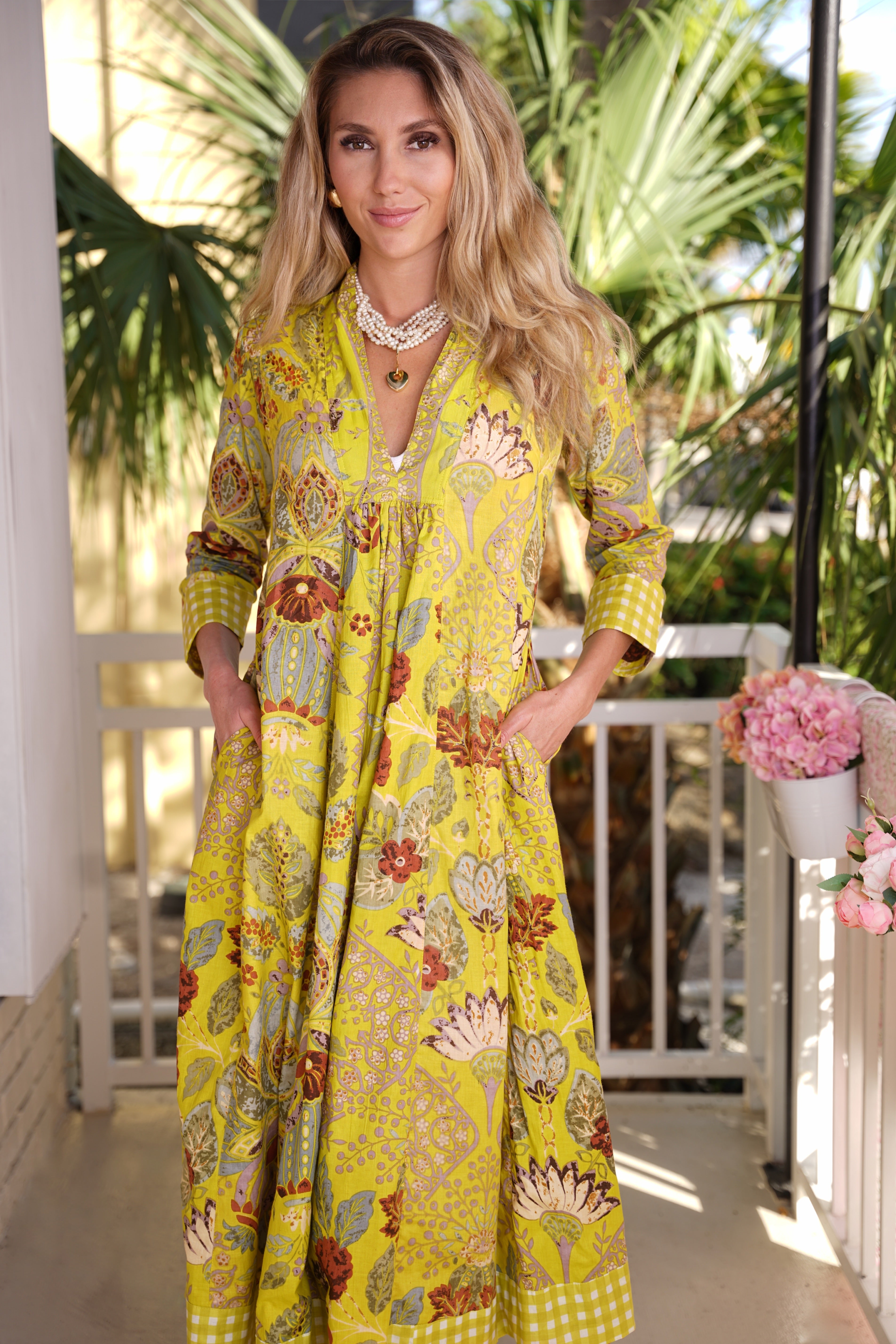 Karolina Dress Citron Floral – Just Darviny
