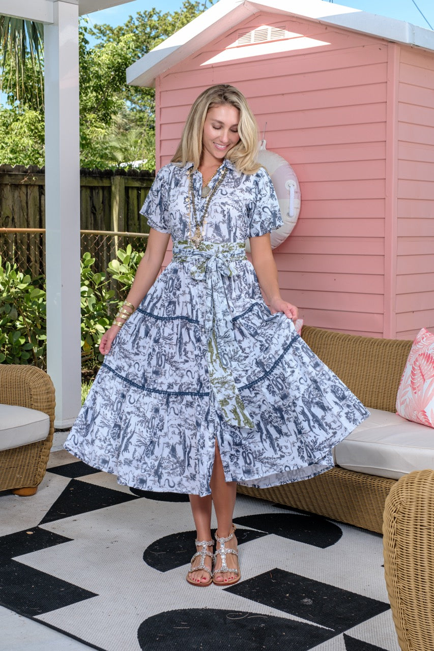 Kristina Dress Bayou Midnight Charcoal Bayou Midnight Charcoal / XS
