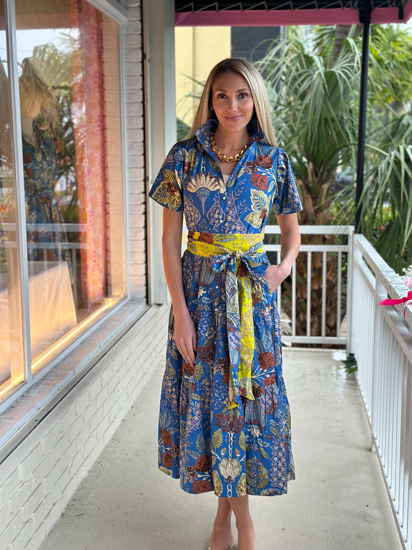 Kristina Dress Blue Floral