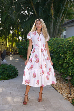Kristina Dress Hydrangea Pink