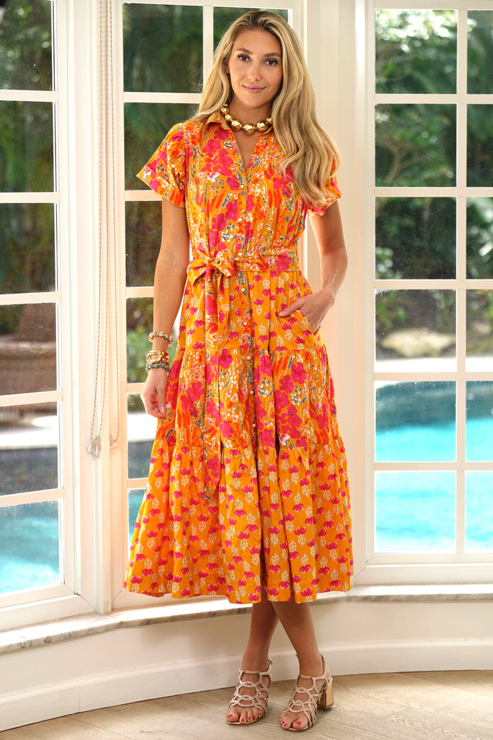 Kristina Dress Spring Gold