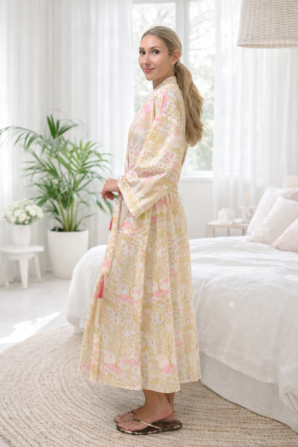 Long Kimono Shanghai Pink