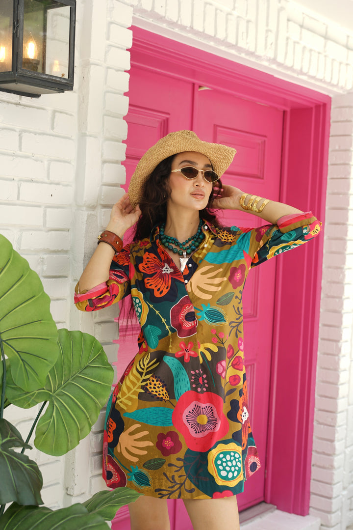 Margaux Dress Fall Blossom