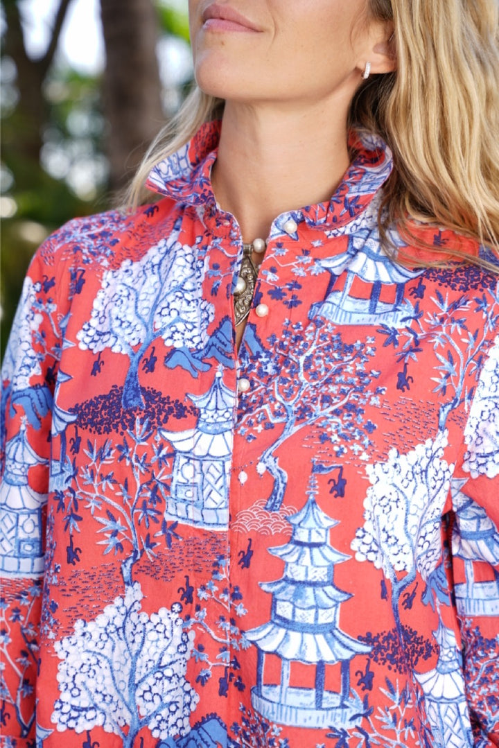 Margaux Dress Shanghai Red