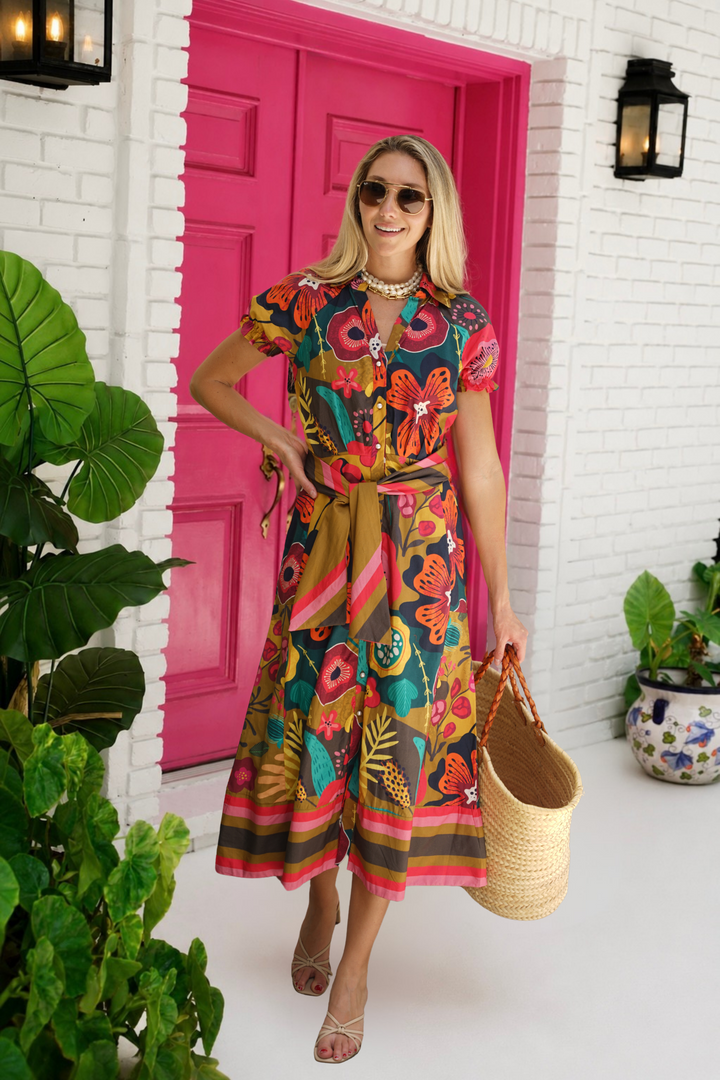Montclair Dress Fall Blossom