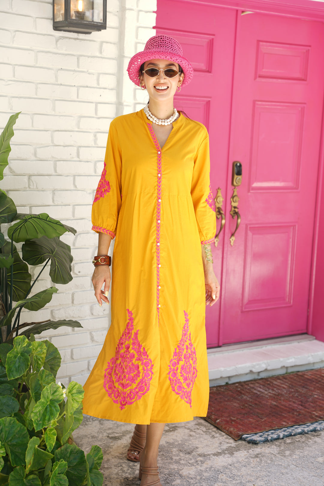 Mykonos Dress Ochre