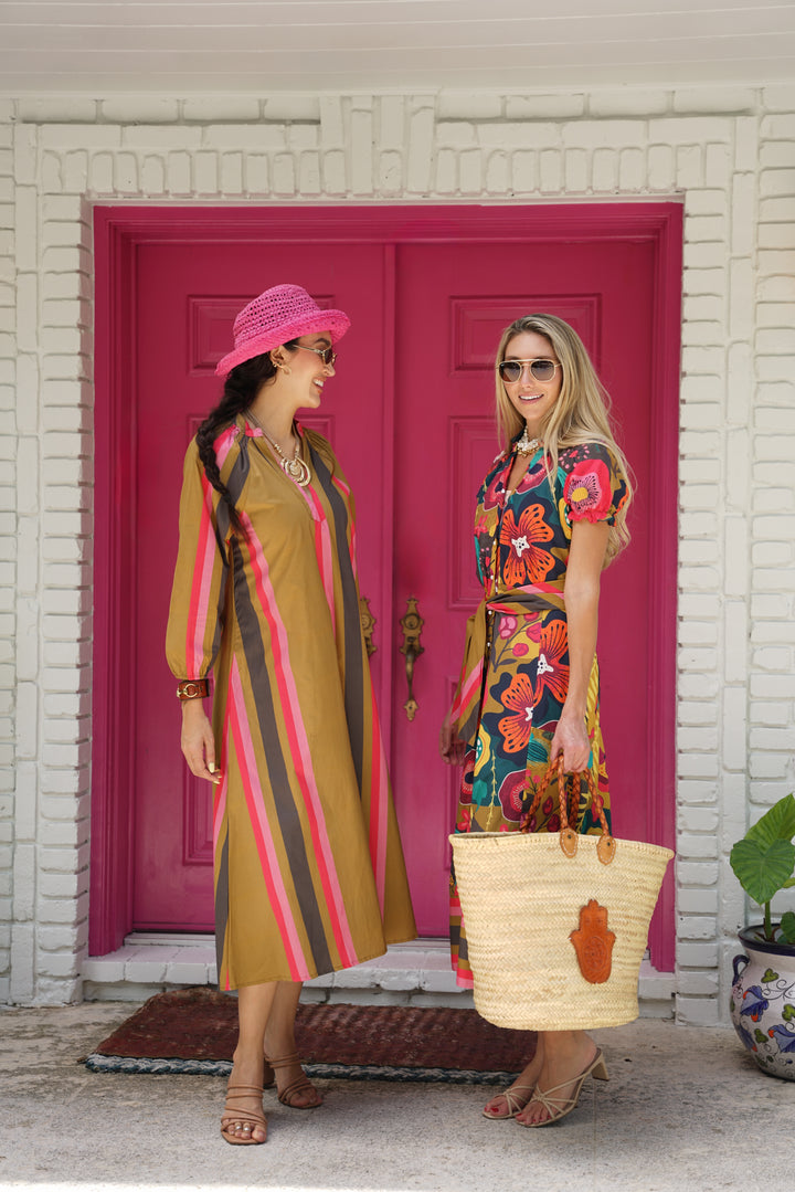 St. Tropez Dress Ember Stripe