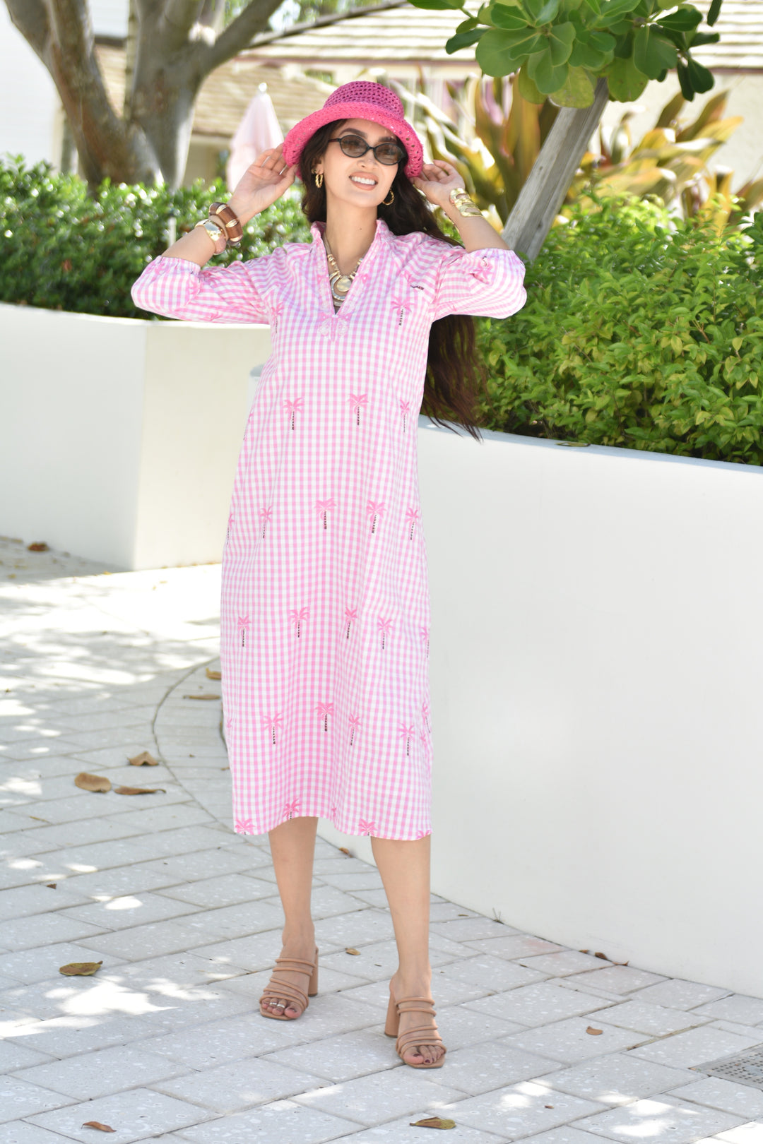 St. Tropez Dress Rosé Palms