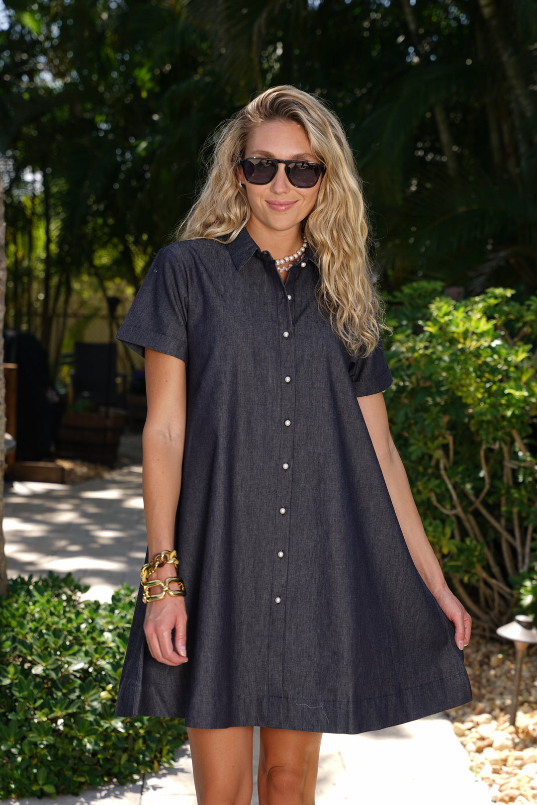taylor denim dress Taylor Denim Dress Dogwood Cloth