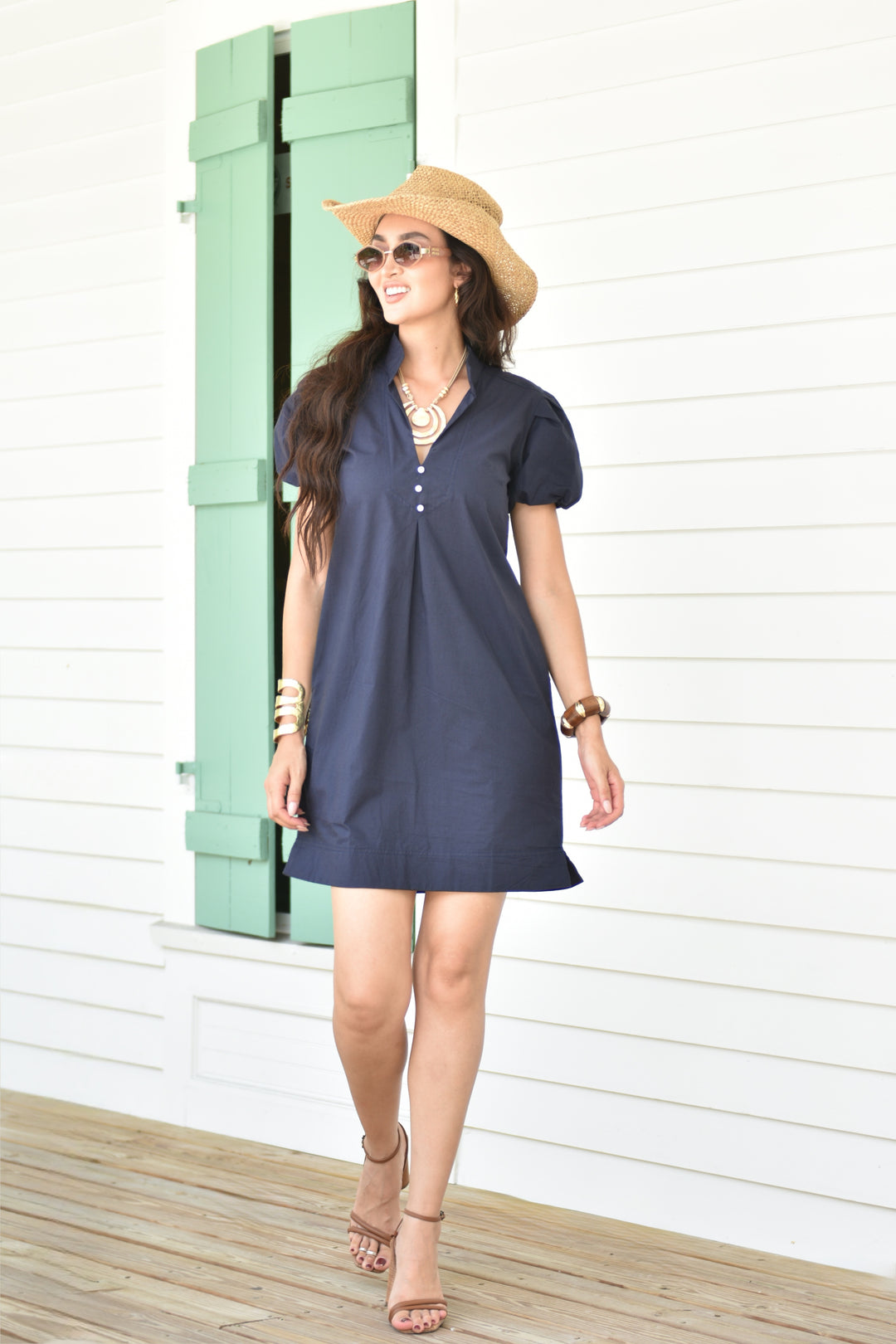 Virginia Dress Navy
