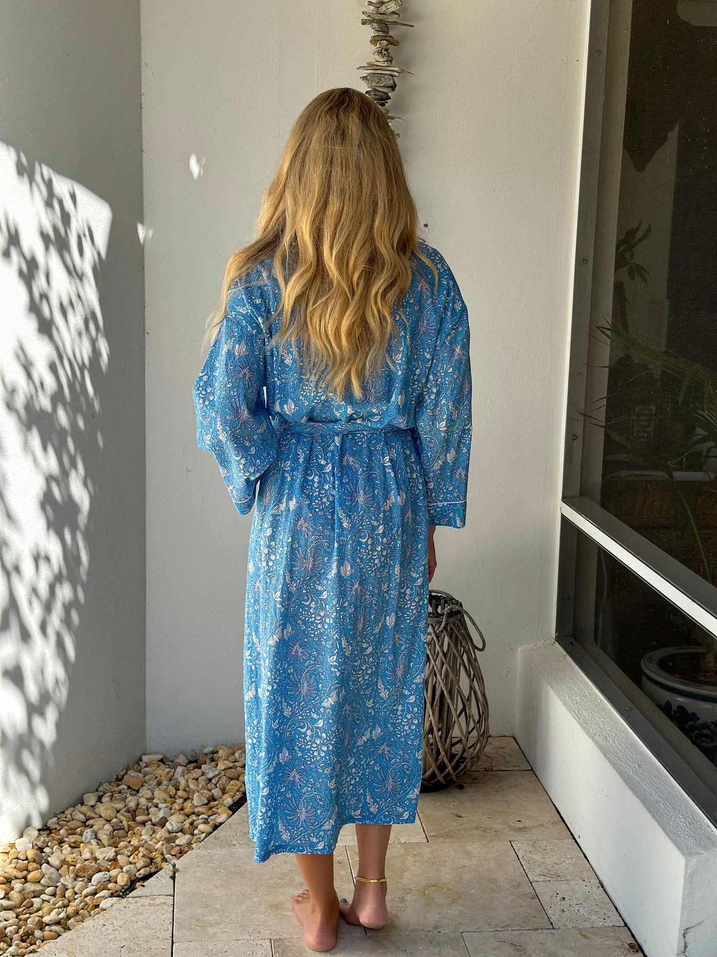 Kimono (Long) Blossom Blue
