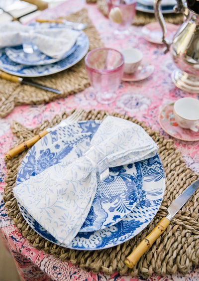 The Rigel with Blue Tablecloth