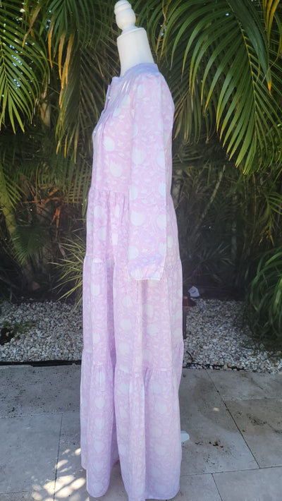 Boho Dress - Cotton Candy violet